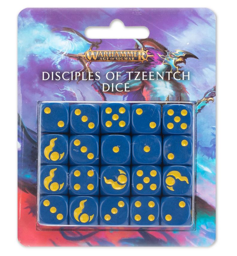 Disciples of Tzeentch Dice Set 20 Games Workshop Warhammer Chaos Dämonen Würfel