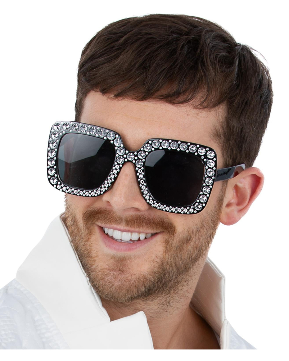 Disco Brille mit Strasssteinchen Disco Brille mit Strasssteinchen