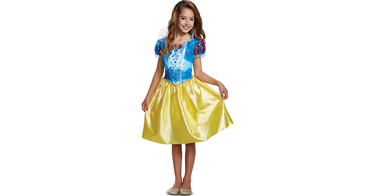 Disney Princess Schneewittchen Kinderkostüm Classic  XS (3-4 Jahre) blau/gelb Gr. 98 Mädchen Kleinkinder