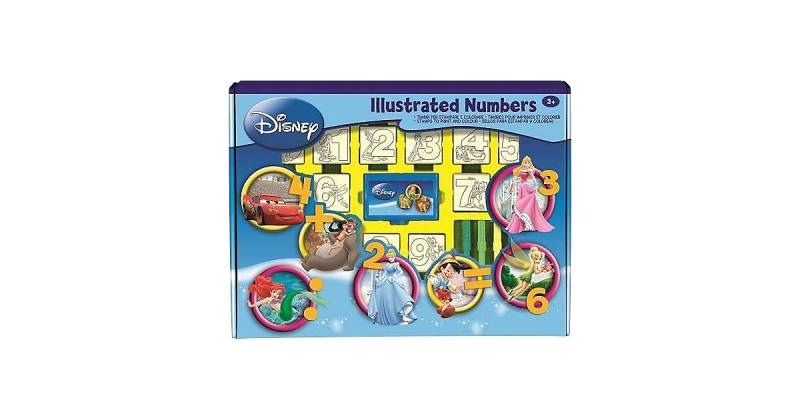 Disneys Zahlen Stempelset mit 7 Holzstempeln von MULTIPRINT