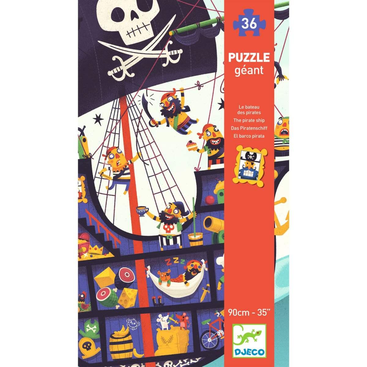 Djeco - Bodenpuzzle das Piratenschiff