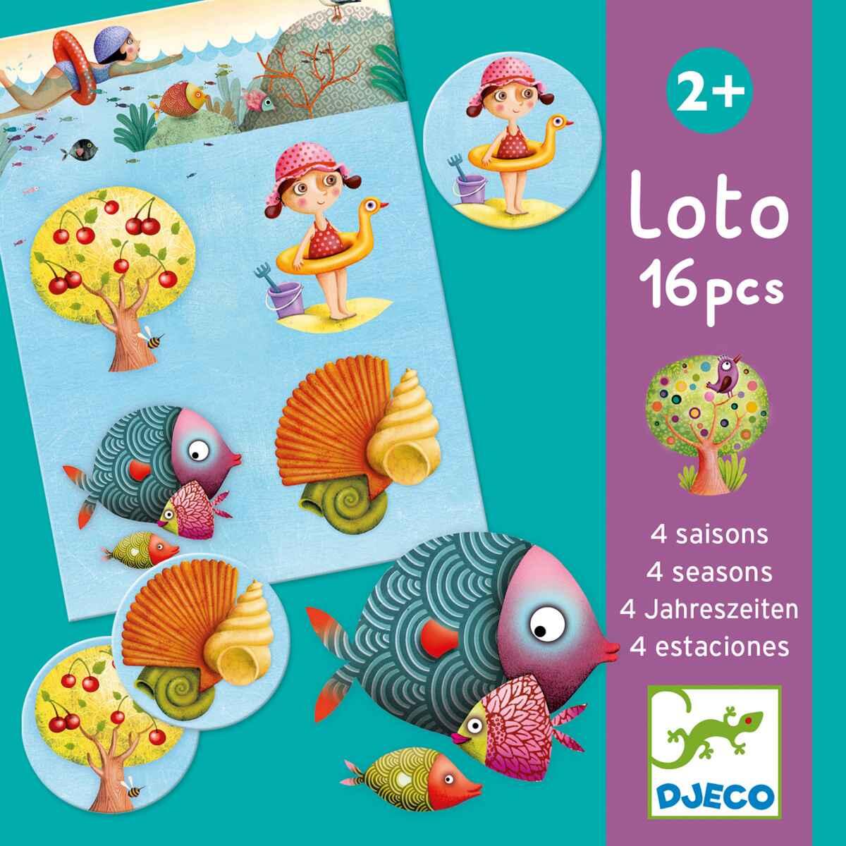 Djeco - Djeco - Lotto Lernspiel - 4 Jahreszei - Lottospiel
