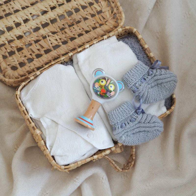 Djeco - Greifling Stabrassel Baby White