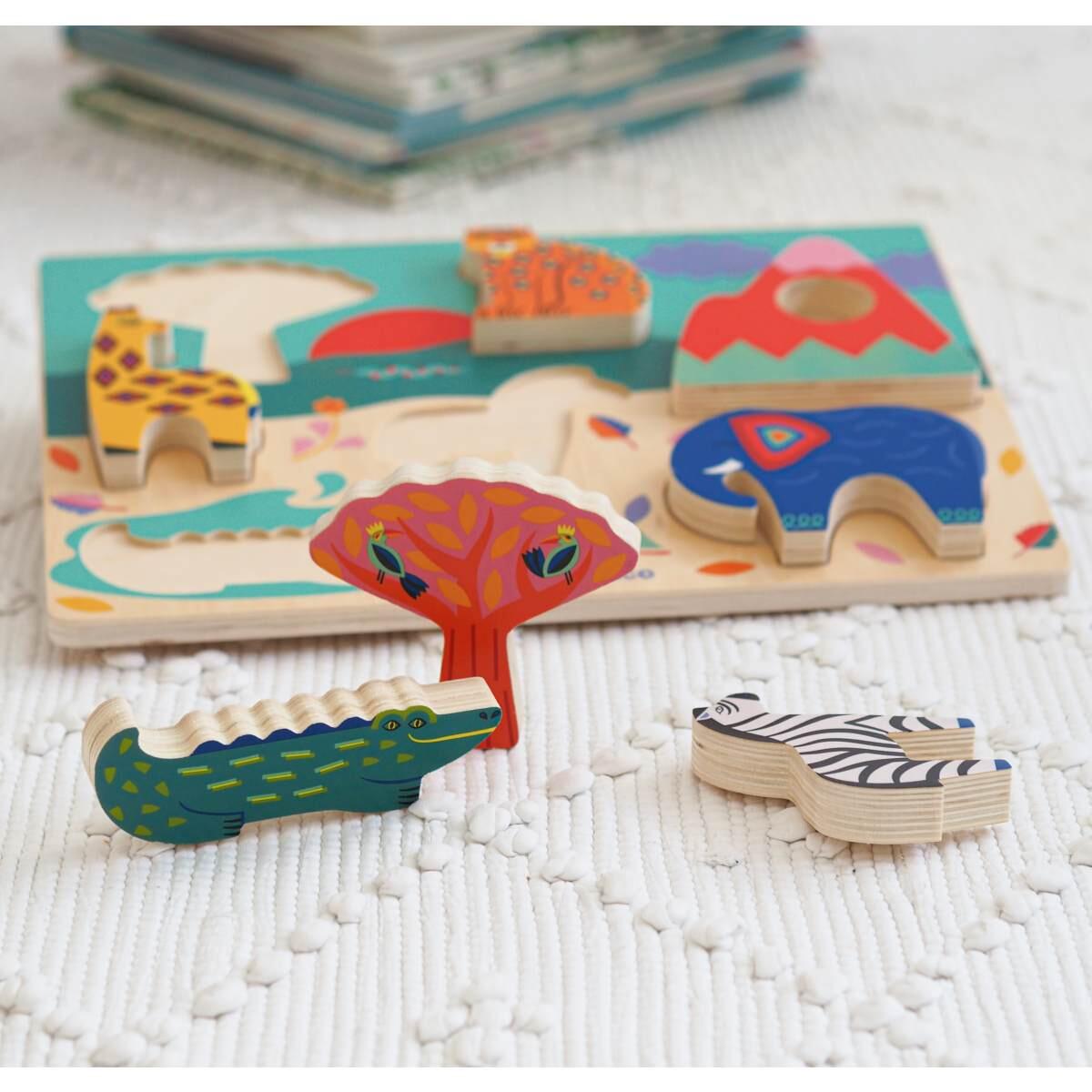 Djeco - Holzpuzzle Savana