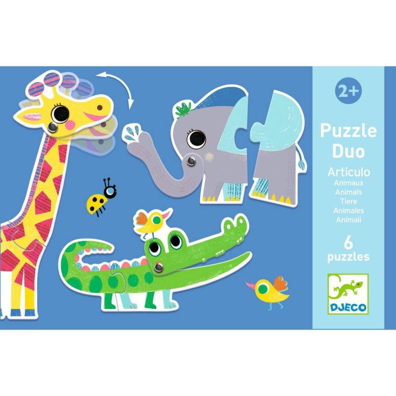 Djeco - Lernspiel: Puzzle duo: Articulo Animo