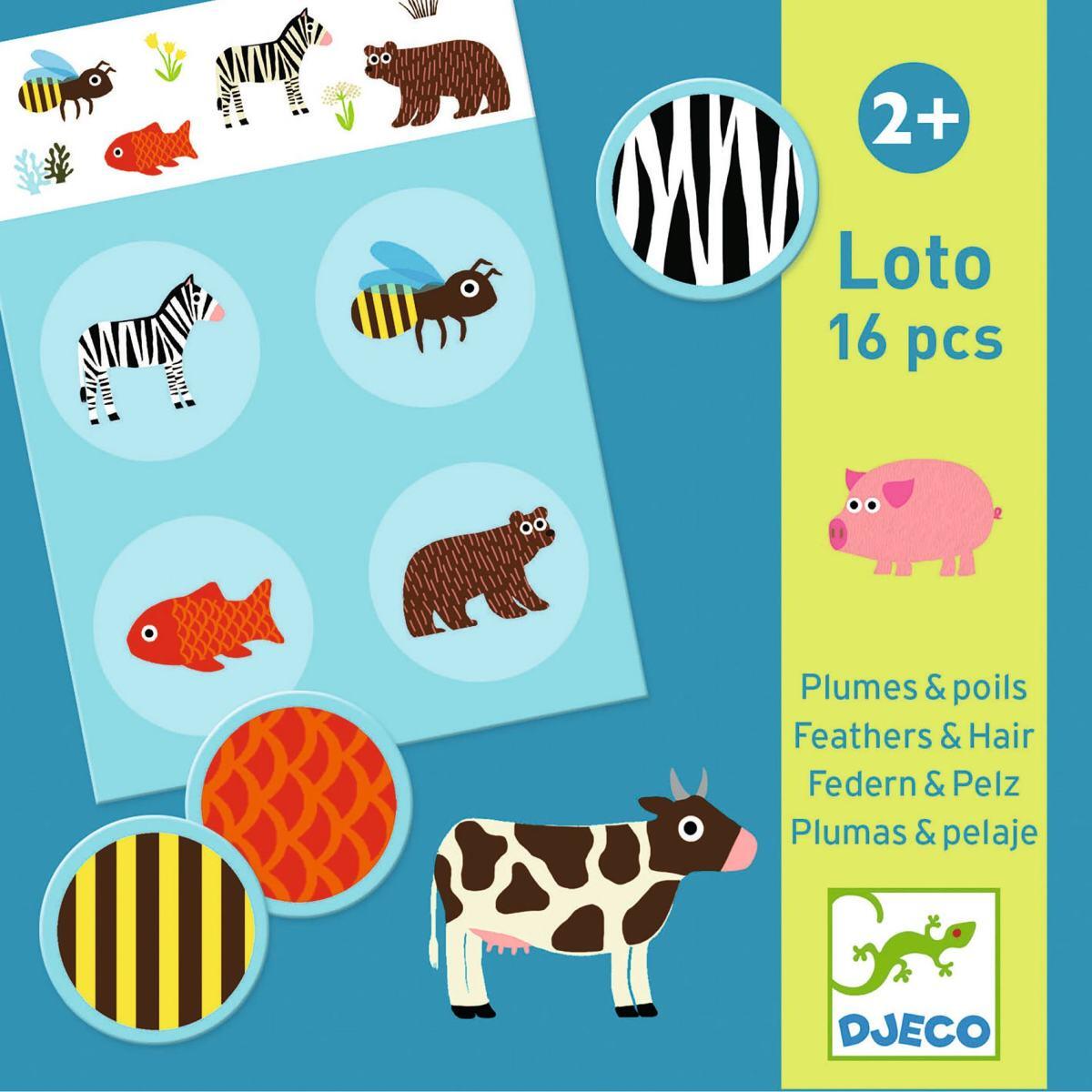 Djeco - Lernspiele: Bingo Federn&Pelz