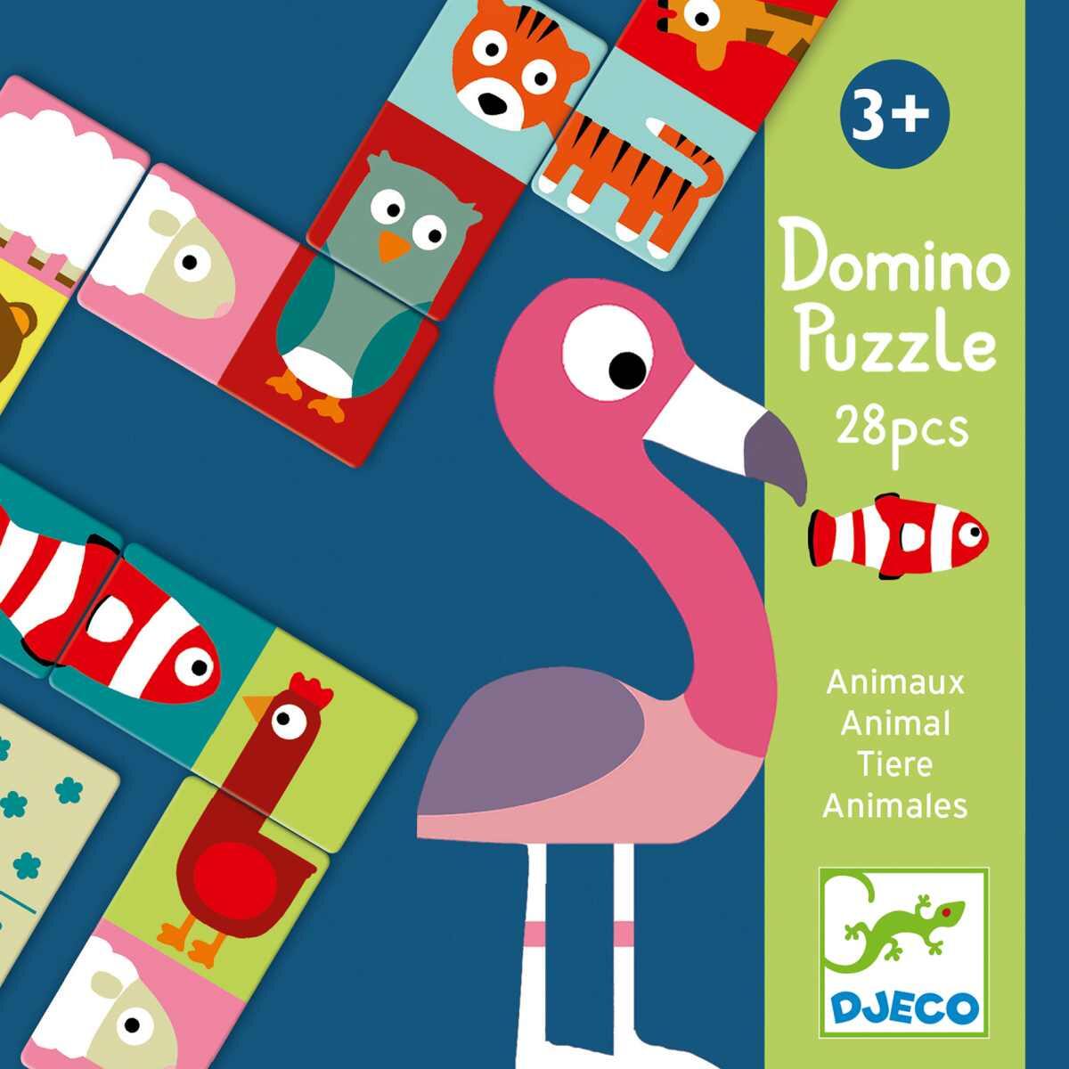 Djeco - Lernspiele: Domino Animo-puzzle