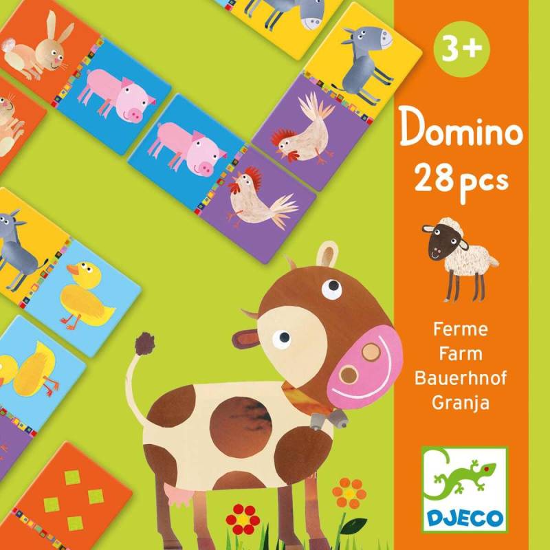 Djeco - Lernspiele: Domino Bauernhof