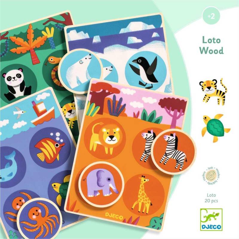 Djeco - Lernspiele: Loto Wood