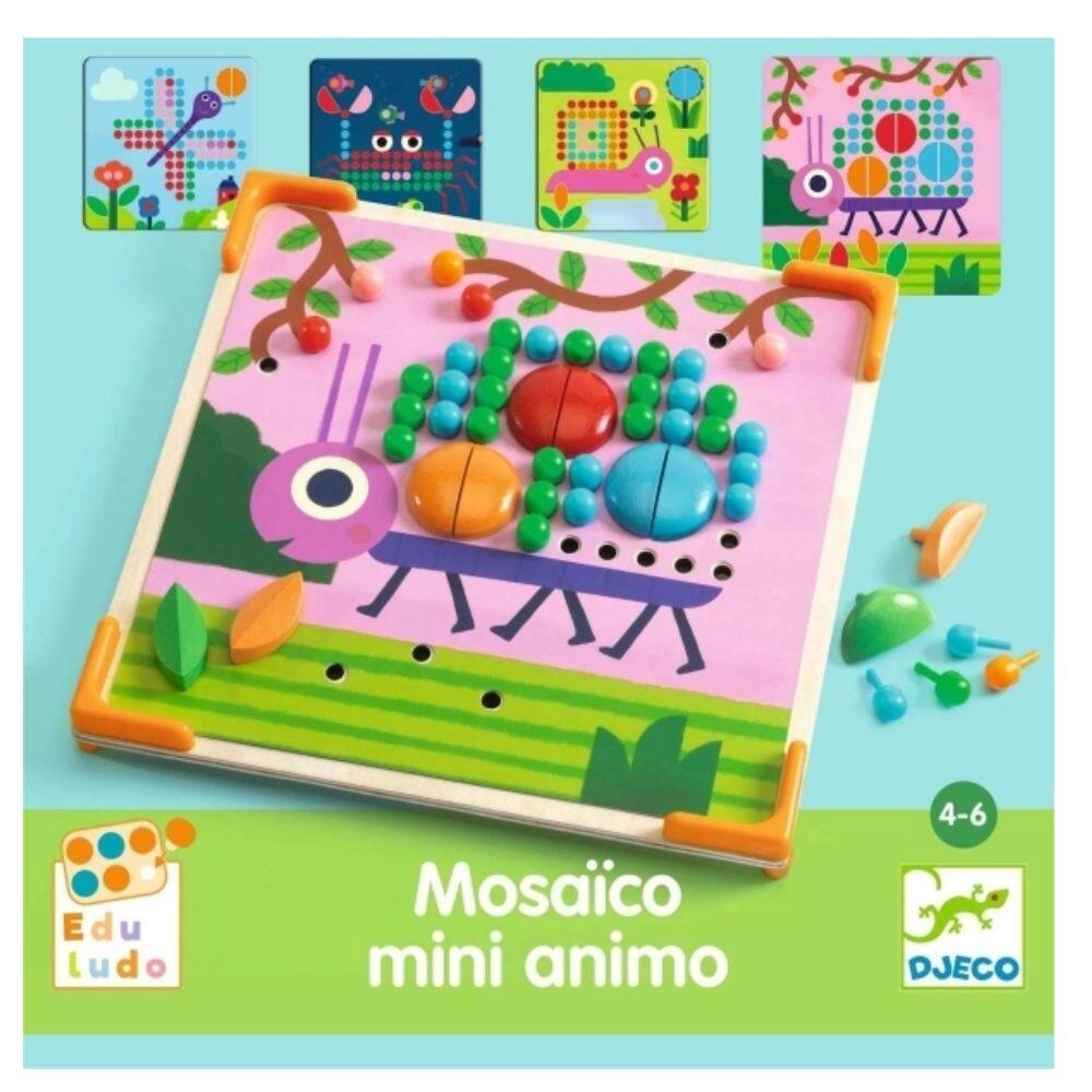 Djeco - Lernspiele: Mosaik Mini Animo