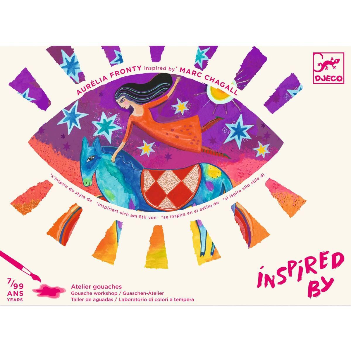 Djeco - Malset Marc Chagall/Traum Gouache-Wasserfarben