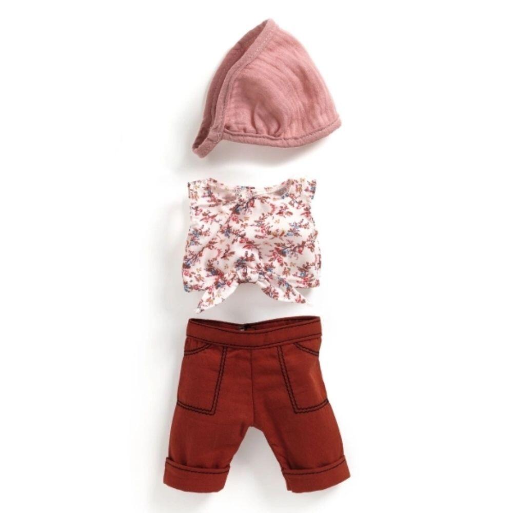 Djeco - POMEA Puppenkleidung Lovely Burgundy