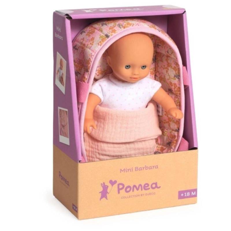 Djeco - Puppe Mini in Tasche / rosa / 20cm