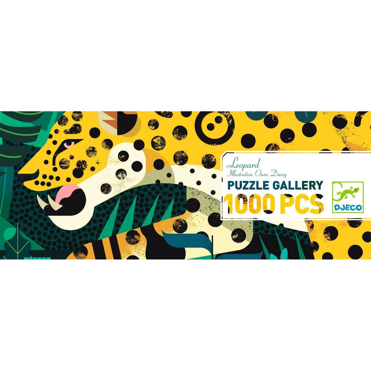 Djeco - Puzzle Gallerie: Leopard - 1000 Teile
