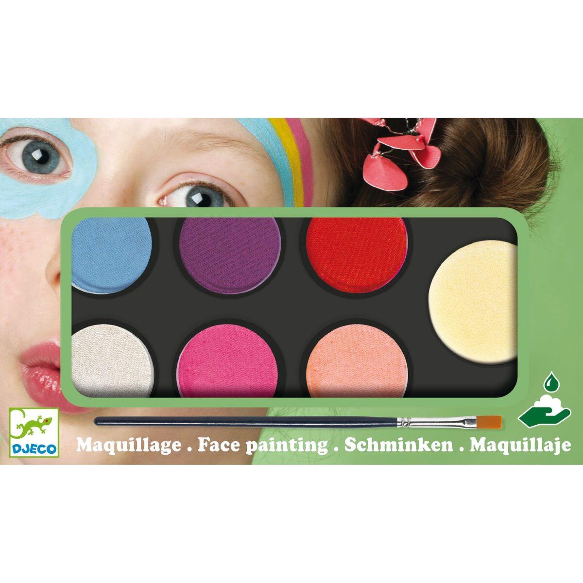 Djeco - Schminkpalette 6 Farben sweet