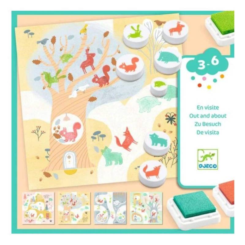 Djeco - Stempel 3-6: Zu Besuch Djeco - Stempel 3-6: Zu Besuch