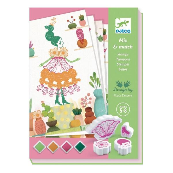 Djeco - Stempel Flower Girls