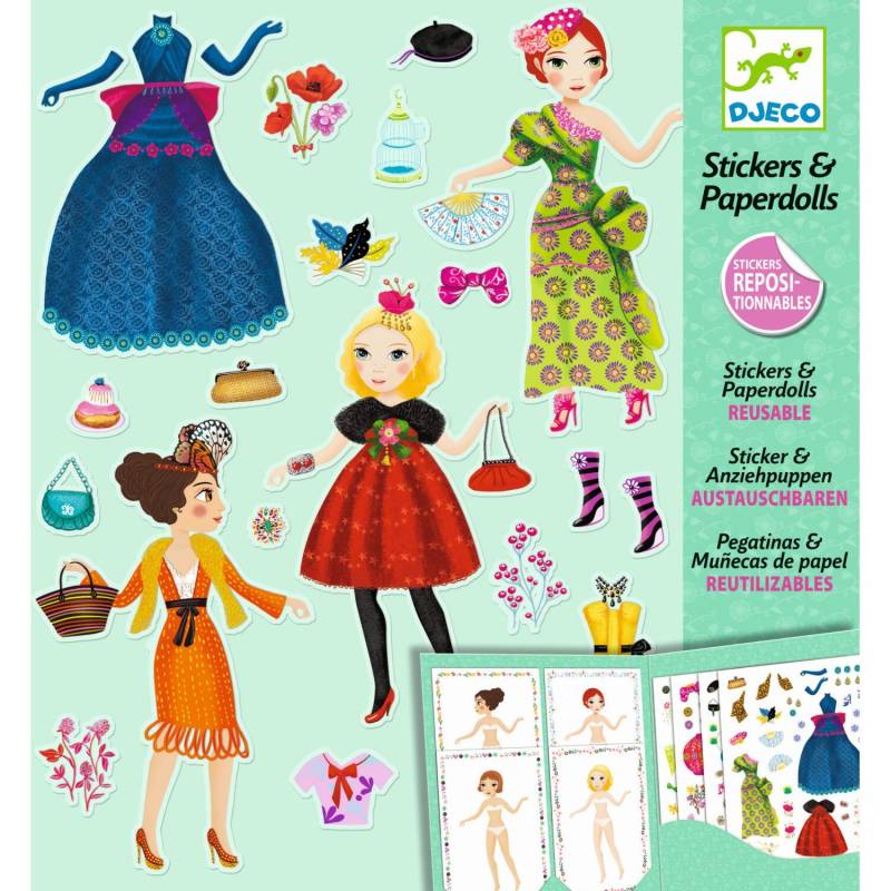 Djeco - Sticker & Puppen: Massive fashion Djeco - Sticker & Puppen: Massive fashion