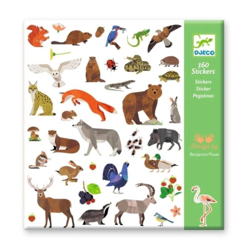 Djeco - Sticker: Tierwelt