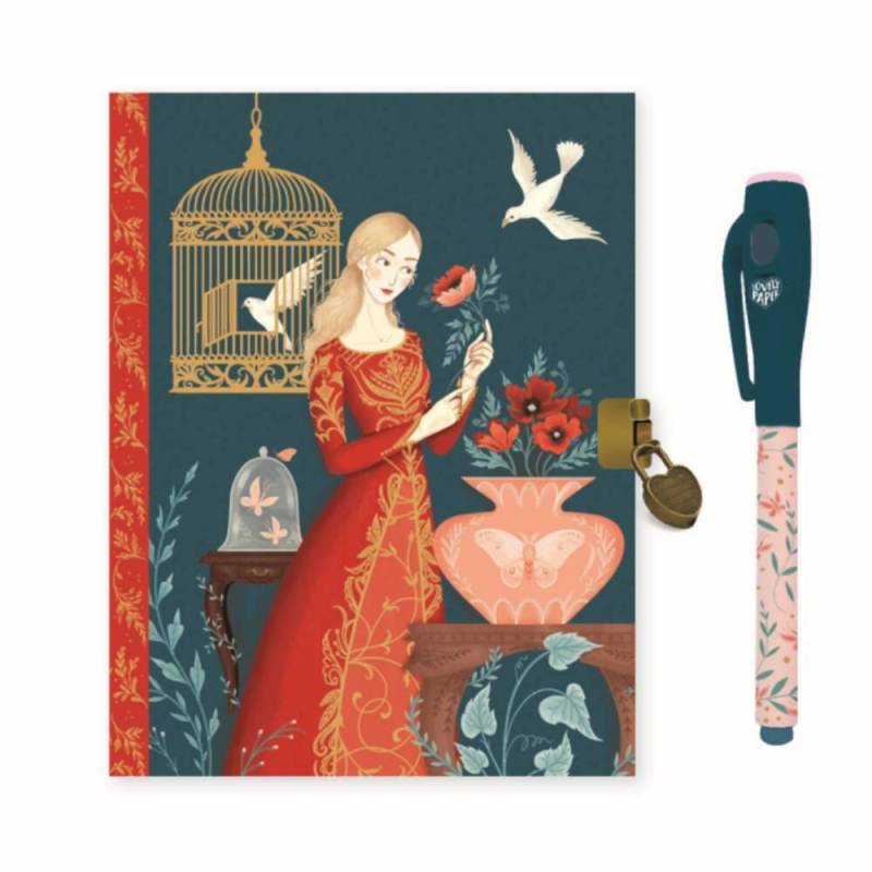 Djeco - Tagebuch / Vogelkäfig / mit Geheimstift Djeco - Tagebuch / Vogelkäfig / mit Geheimstift