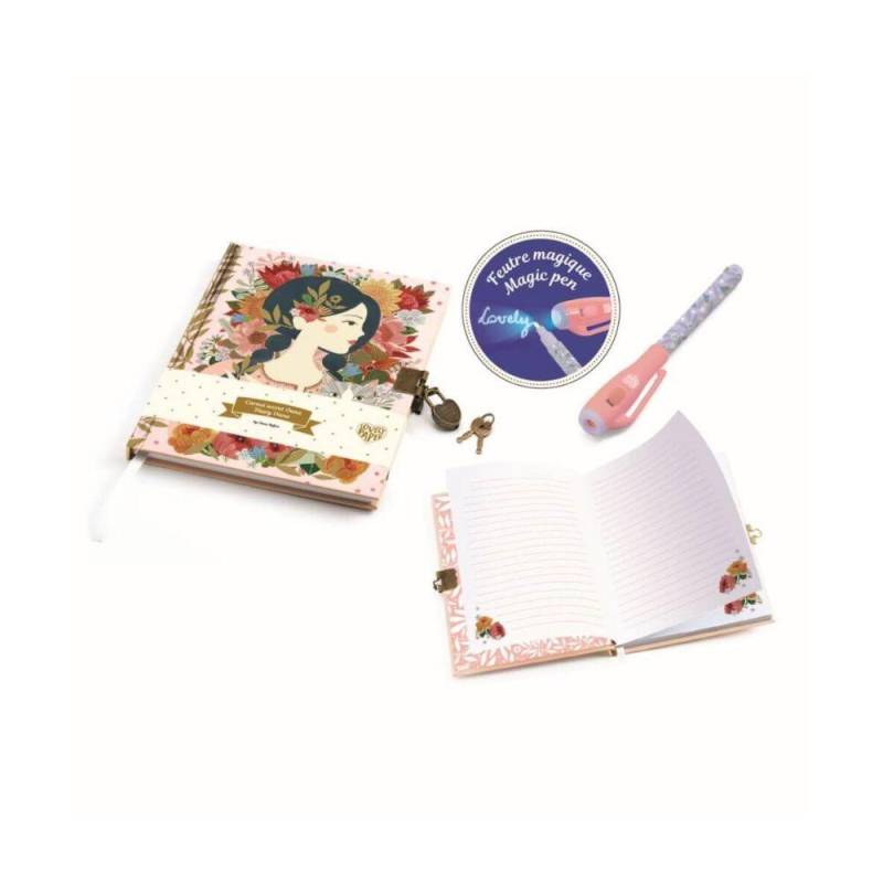 Djeco - Tagebuch mit Geheimstift / Blumenmädchen Djeco - Tagebuch mit Geheimstift / Blumenmädchen