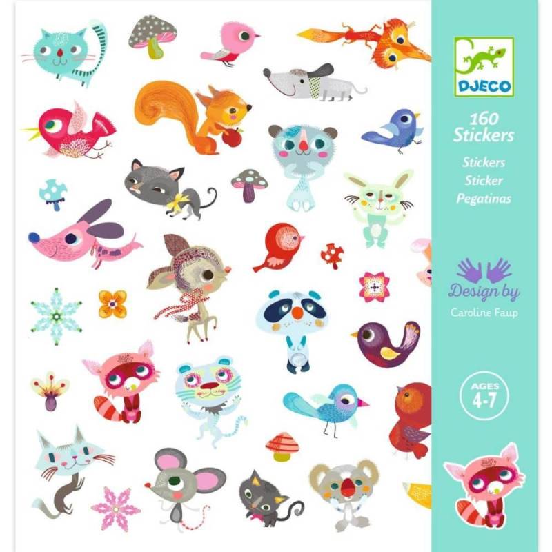 Djeco - sticker 160 / kleine freunde Djeco - sticker 160 / kleine freunde
