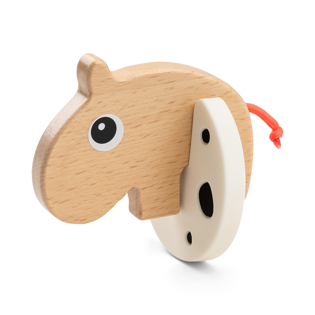 Done By Deer - Greifling Nilpferd schwarz/weiß