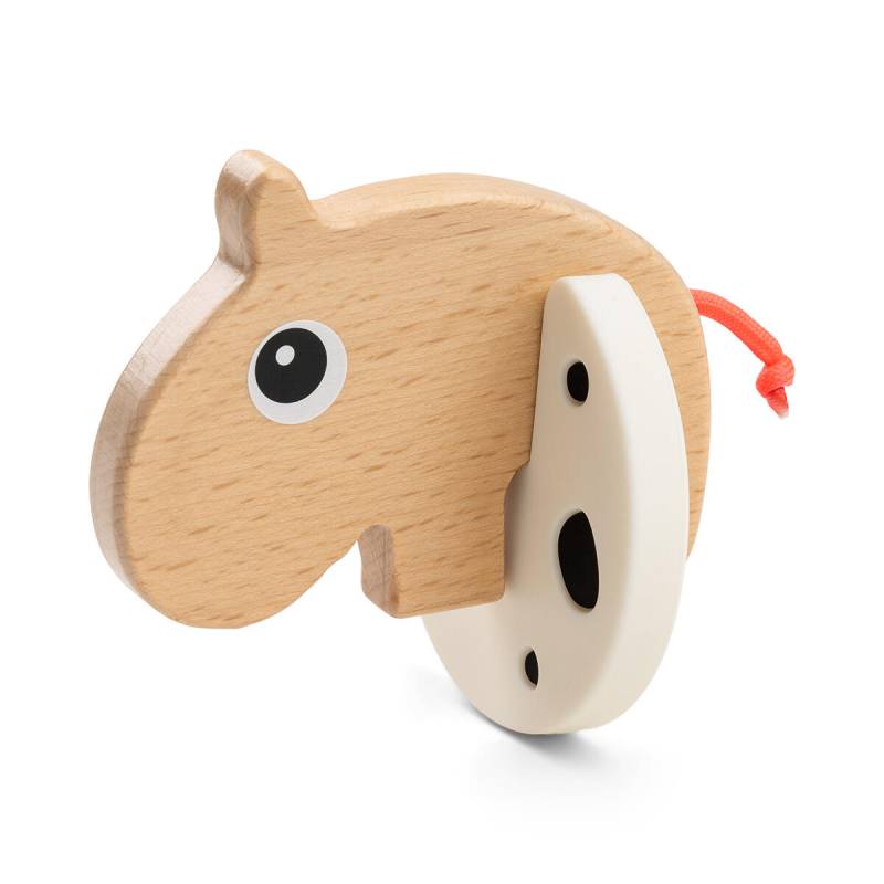 Done By Deer - Greifling Nilpferd schwarz/weiß