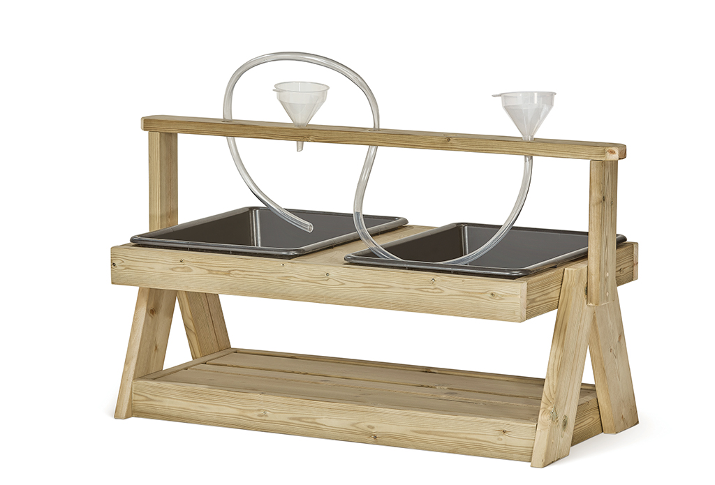 Doppelte Sand- und Wasserstation für Kleinkinder