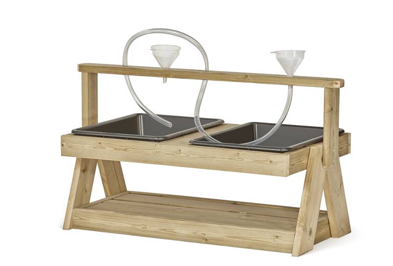 Doppelte Sand- und Wasserstation für Kleinkinder Doppelte Sand- und Wasserstation für Kleinkinder