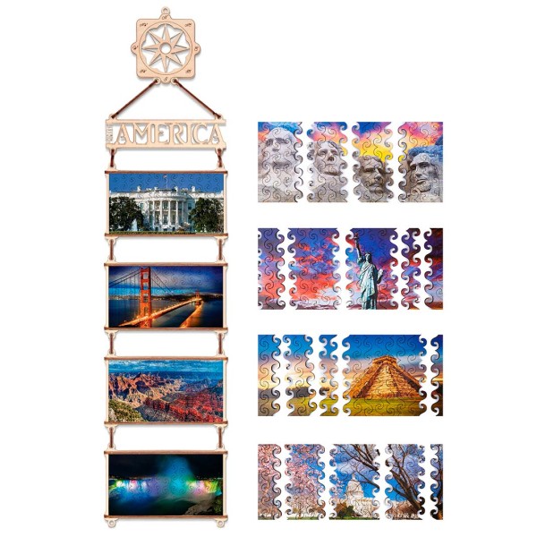 Double Sided Puzzle: Nordamerika