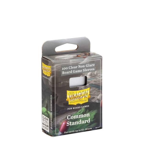 Dragon Shield: Board Game Sleeves Clear/NonGlare ? Common Standard 63mm x 88mm (100)