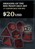 Dragonbond: Lords of Vaala - Wargame Dice Set Dragonbond: Lords of Vaala - Wargame Dice Set