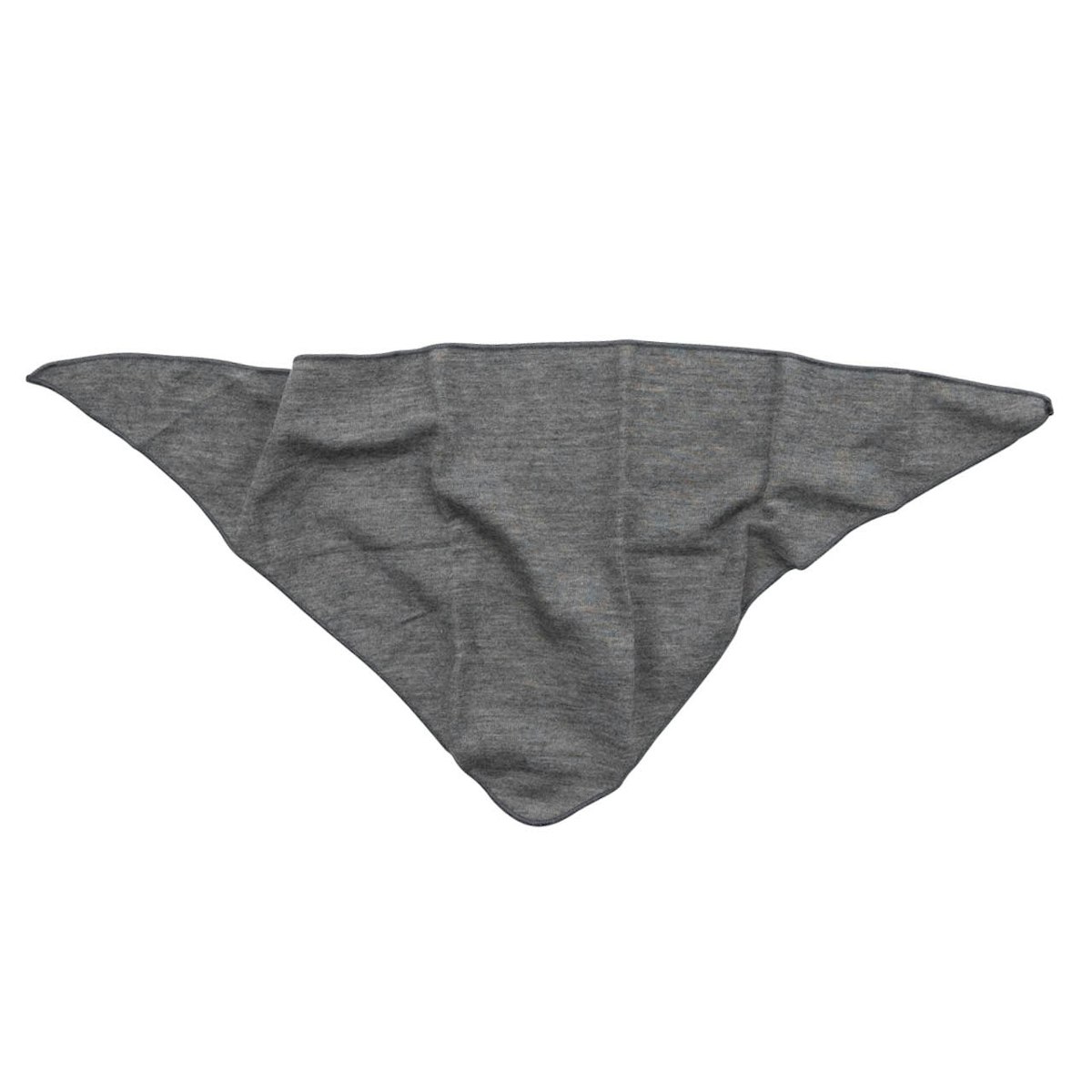 Dreiecktuch Wolle Seide grau 61x27 cm