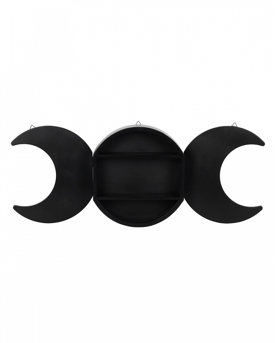 Dreifach Mond Wandregal 93cm