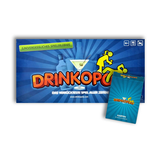 Drinkopoly inkl. Erweiterung (50 Zusatzkarten)
