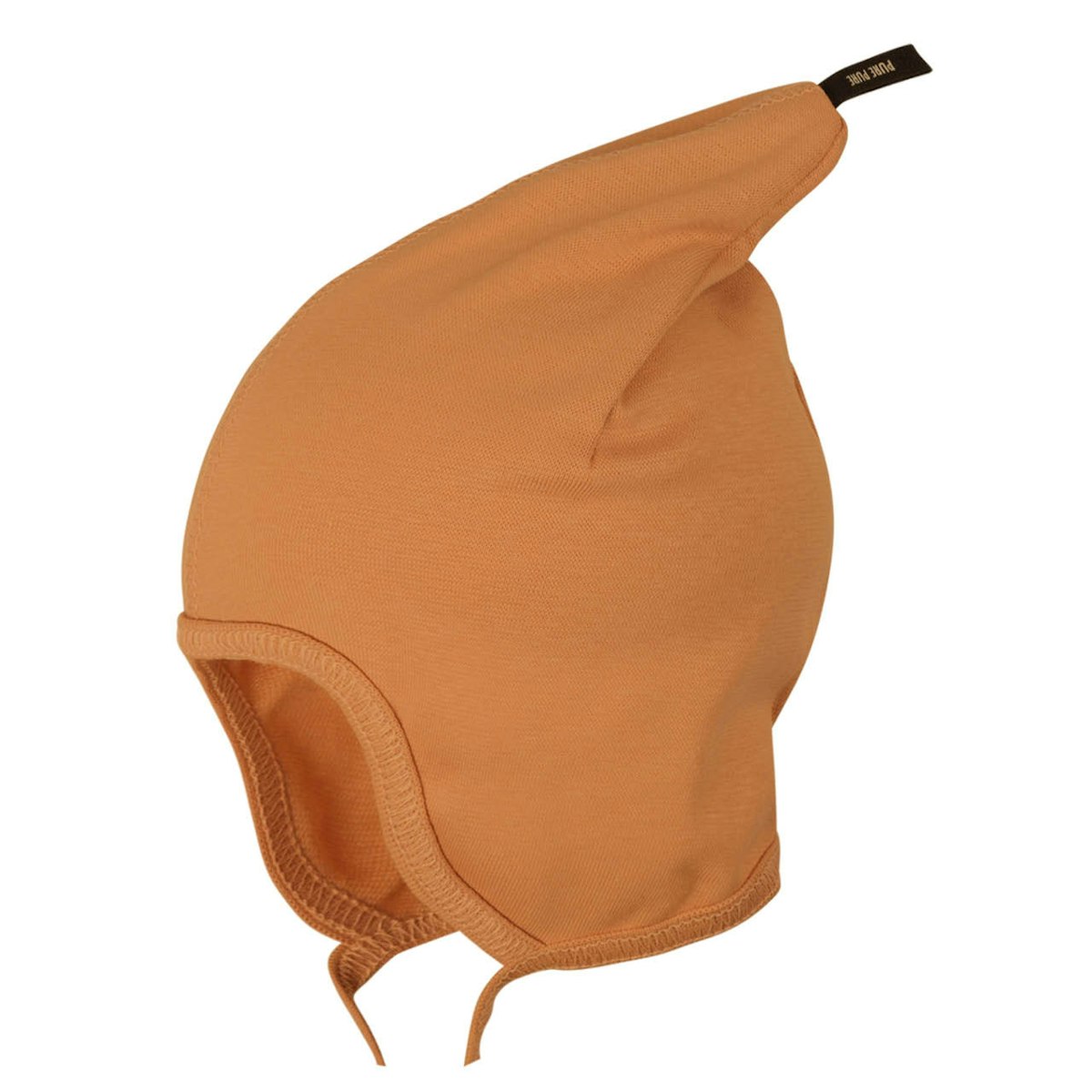 Dünne Zipfelmütze uni hellbraun 47