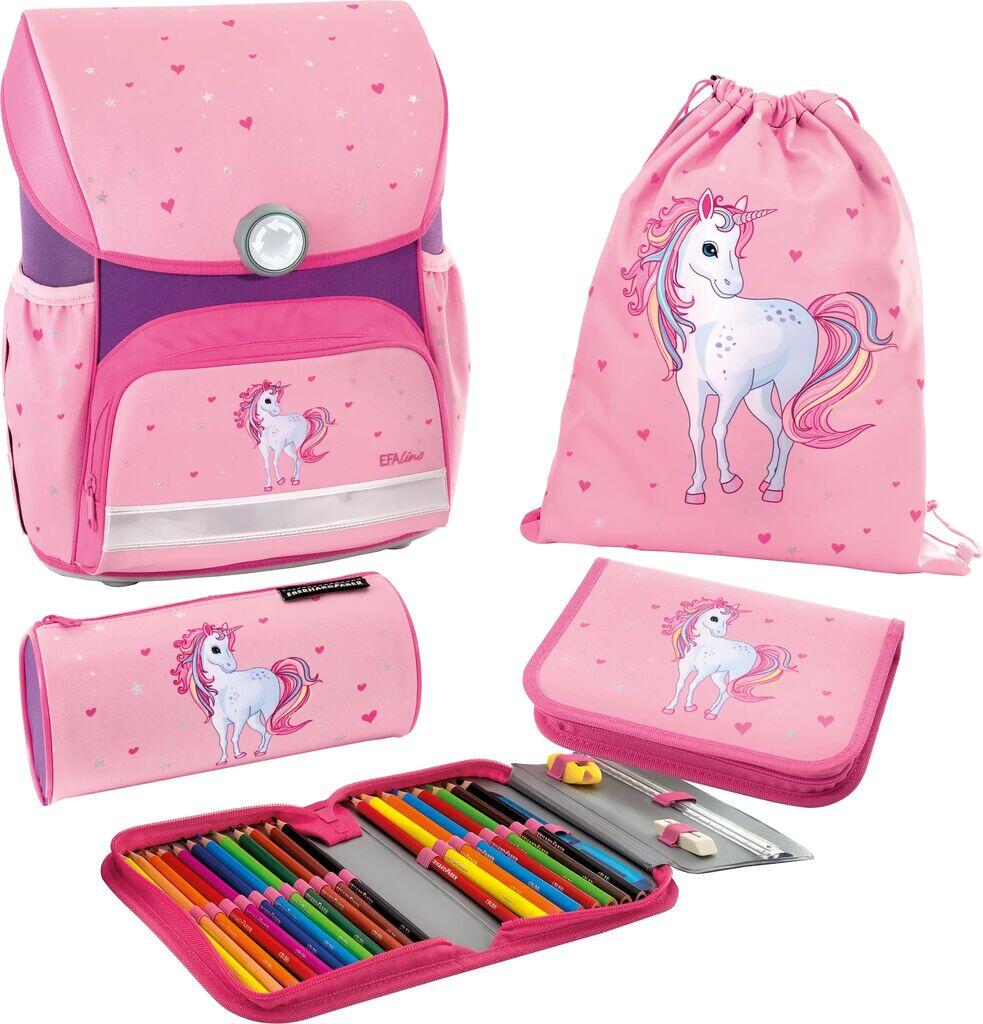 Eberhard Faber - EBERHARD FABER Schulranzenset EFAlino rosa Einhorn