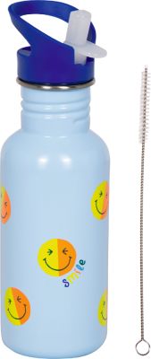 Edelstahlflasche Happy Face - Kleine Freunde (ca. 0,5 l)