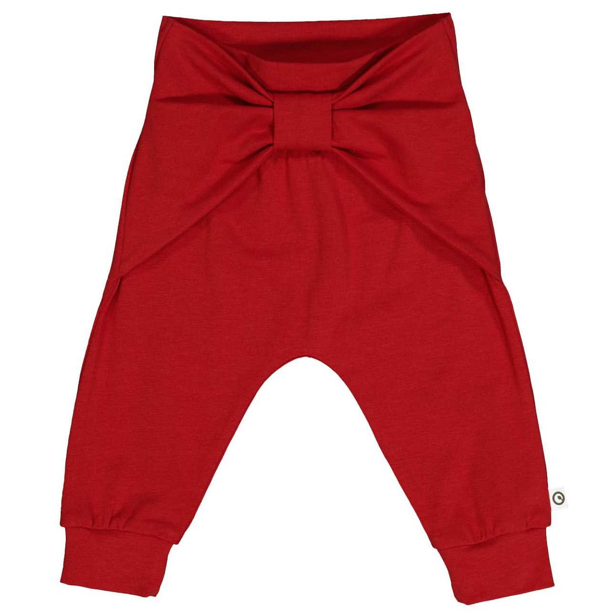 Edle Krabbelhose Schleife rot 68