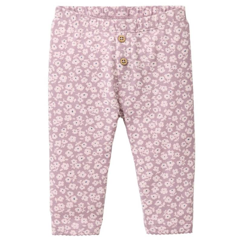 Edle Ripp Leggings Veilchen rosa 104