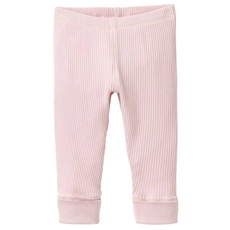 Edle Ripp Leggings rosa 104