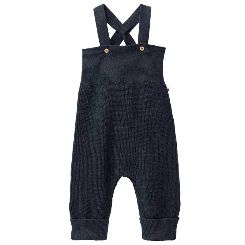 Edle Strick Latzhose dunkelblau 50/56