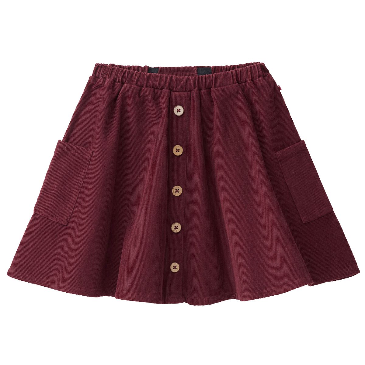 Edler Cord Faltenrock bordeaux 110/116