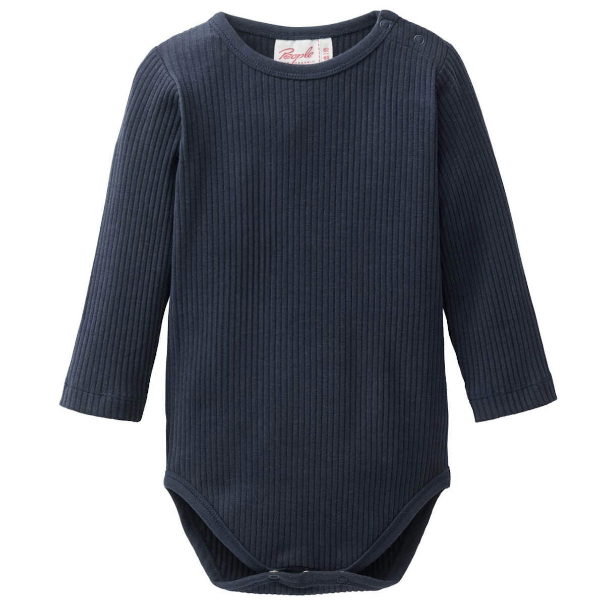 Edler Ripp Body langarm dunkelblau 98/104