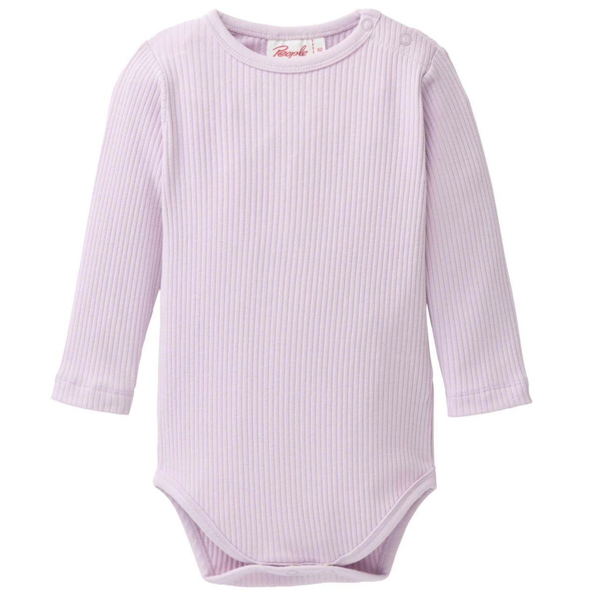 Edler Ripp Body langarm flieder 98/104