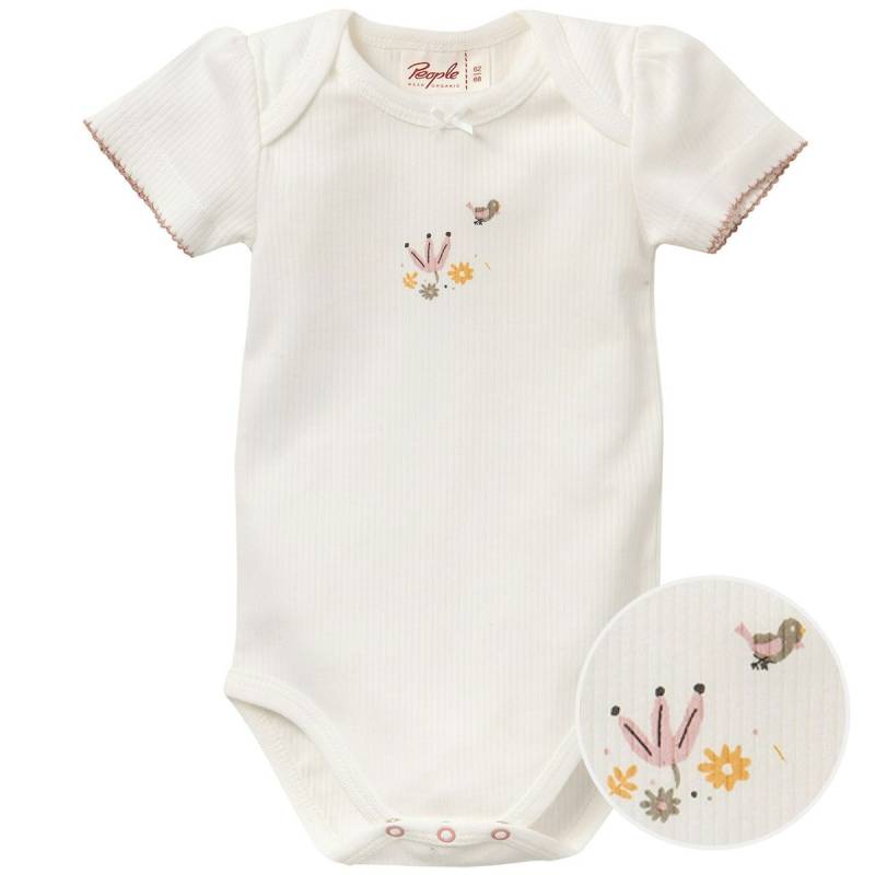 Edler Ripp Kurzarmbody weiß 98/104 Edler Ripp Kurzarmbody weiß 98/104