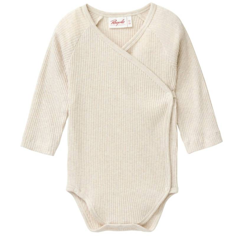 Edler Rippe Wickelbody sand 62/68