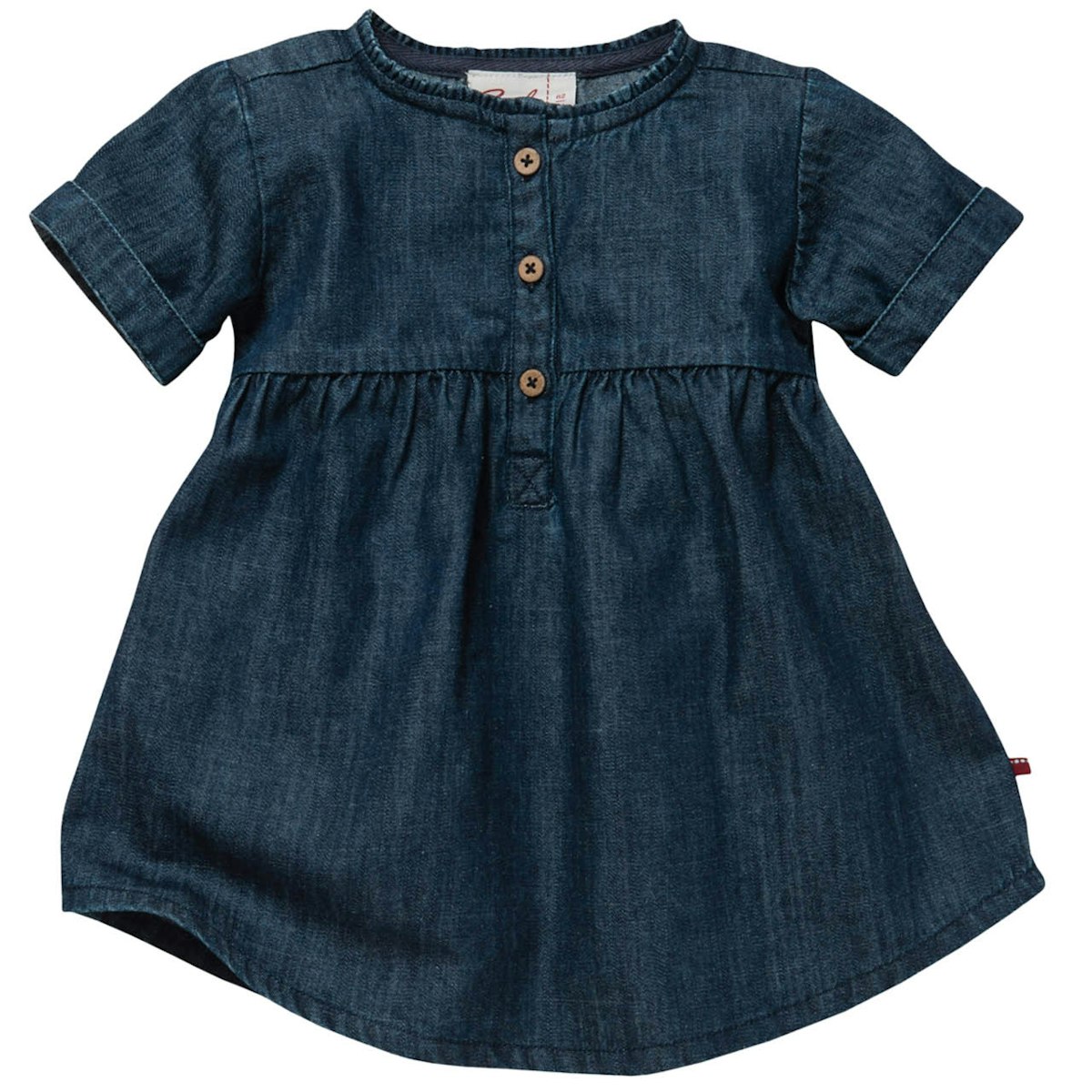 Edles Jeanskleid kurzarm jeansblau 104