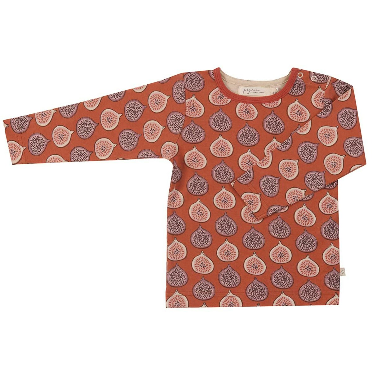 Edles Langarmshirt Feigen orange 68